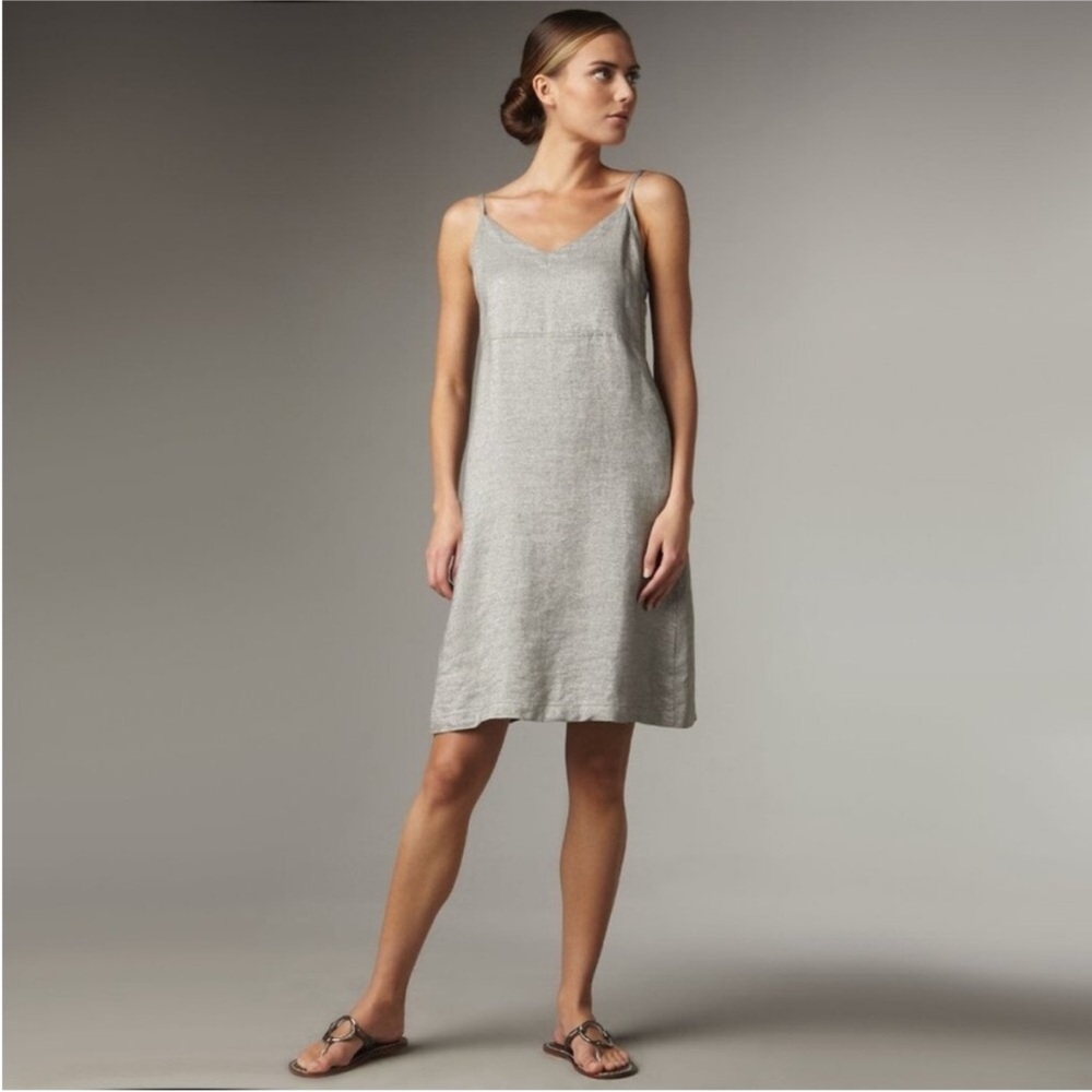 Eileen Fisher Gray Linen Blend dress